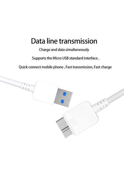 Mobil Sabit Sürücü Kablosu Usb3.0 - Micro-B Veri Kablosu Samsung Için (Yurt Dışından) indirimleri