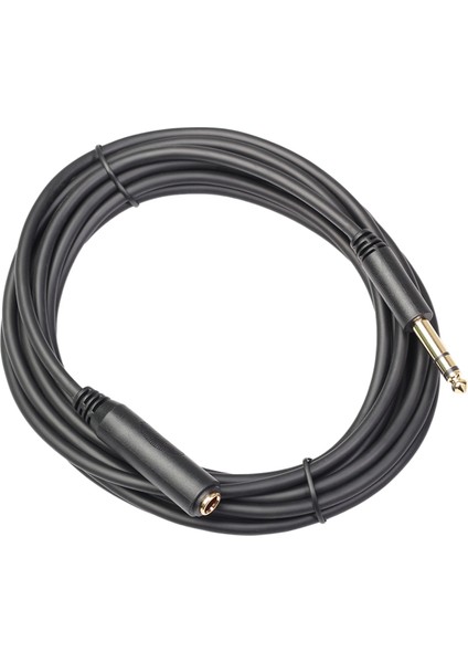 1/4 Trs 6.35MM Erkek - 6.35MM Dişi Stereo Uzatma Kablosu 180CM (Yurt Dışından)