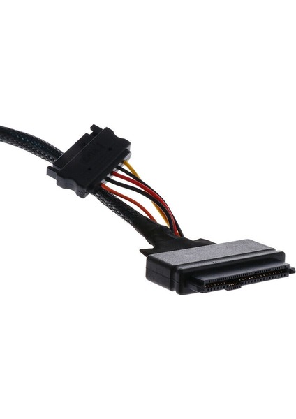0 5m/1 5ft Mini Sas SFF8643 - U.2 SFF8639 Kablo 15 Pin 12GB/S (Yurt Dışından)