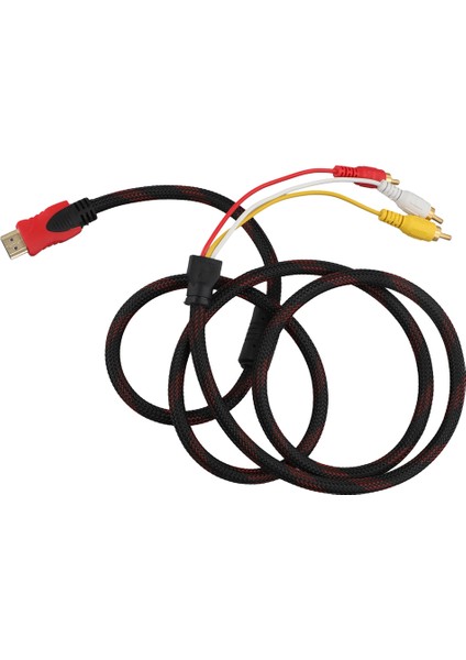 5ft Hdmı'dan 3 Rca Video Ses Av Bileşen Dönüştürücü Kablosu Hdtv Için (Yurt Dışından)