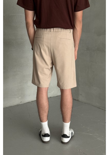 Erkek Pileli Baggy Şort