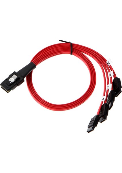 Sas - 4 Sata Kablo Çıkışı Sas Erkek SFF-8087 - 4 Sata Dişi Kablo (Yurt Dışından)