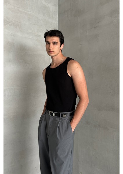 Erkek Fitilli Kaşkorse Pamuklu Premium Atlet