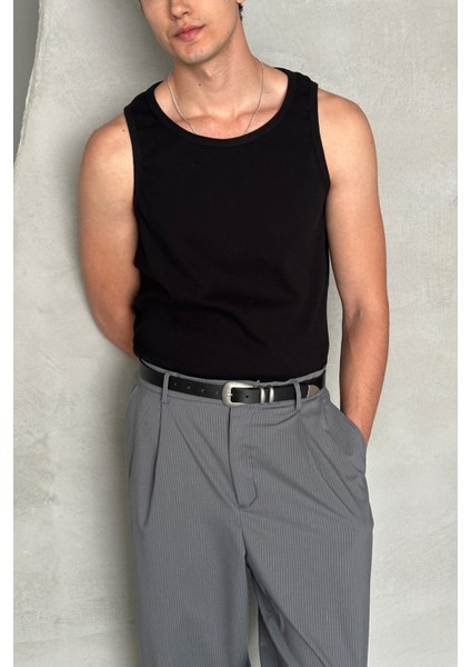 Erkek Fitilli Kaşkorse Pamuklu Premium Atlet