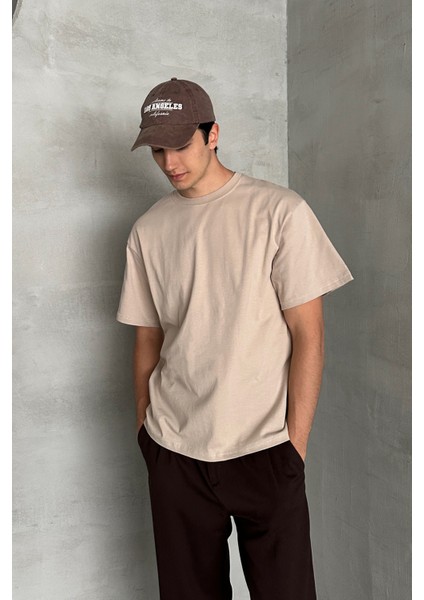 Erkek %100 Pamuk Oversize Basic T-Shirt modelleri