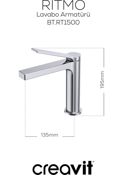 Ritmo Lavabo Armatürü Krom fırsatları