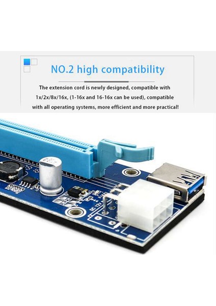 Bitcoin Madencisi Için 6 Paket 1x Ila 16X Sata Ila 6pin Molex Usb3.0 Kablosu (Yurt Dışından)
