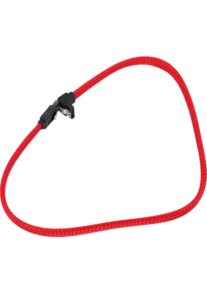 50CM Sata 3.0ııı Sata3 7pin 6gb/s Veri Kablosu Naylon Kılıflı (Kırmızı) (Yurt Dışından)