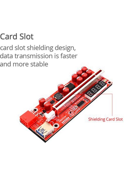 Adet V013 Pro Pcıe Yükseltici Kart Sata Güç Kablosu Madencilik Madencileri Için (Yurt Dışından) modelleri