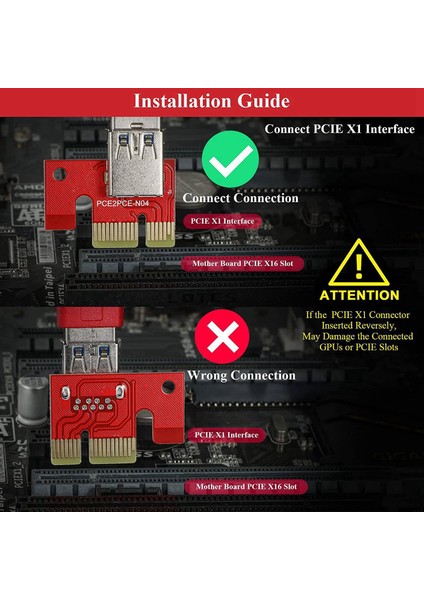 Adet V013 Pro Pcıe Yükseltici Kart Sata Güç Kablosu Madencilik Madencileri Için (Yurt Dışından) indirimleri