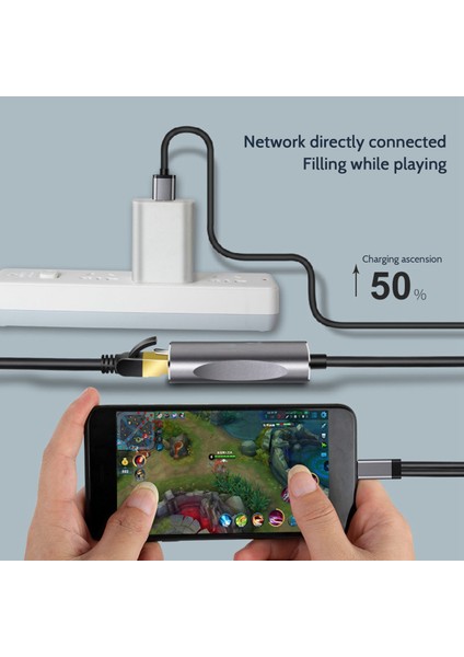 RJ45 Ethernet Lan Adaptörü 1000MBPS Kablolu Ağ Dönüştürücü (Yurt Dışından)