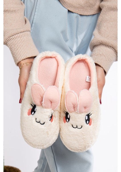 Pofuduk Hayvan Figürlü Panduf Kadın Ev Terliği Bohça Terliği Misafir Terliği