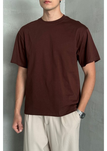 Erkek %100 Pamuk Oversize Basic T-Shirt modelleri