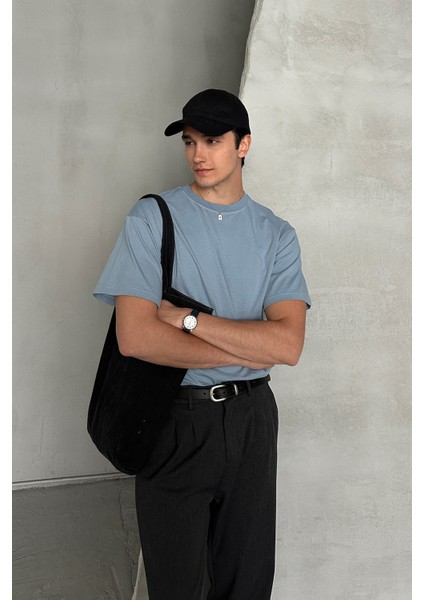 Erkek %100 Pamuk Oversize Basic T-Shirt modelleri