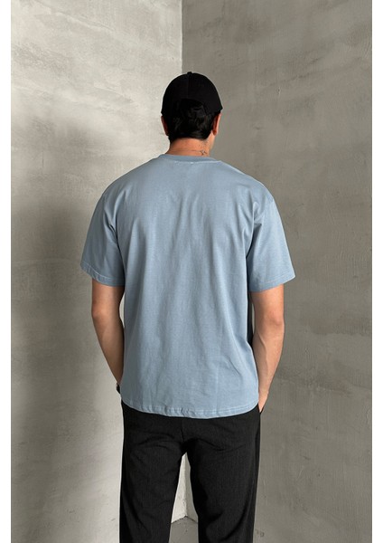 Erkek %100 Pamuk Oversize Basic T-Shirt indirimleri