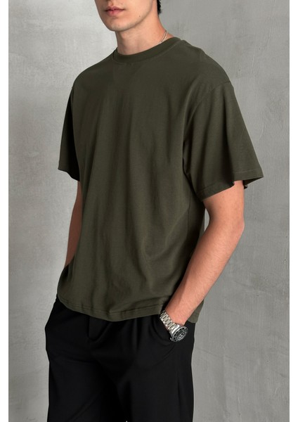 Erkek %100 Pamuk Oversize Basic T-Shirt modelleri