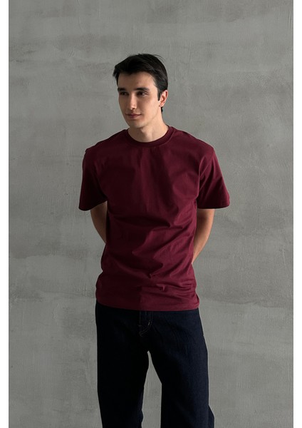 Erkek %100 Pamuk Oversize Basic T-Shirt modelleri