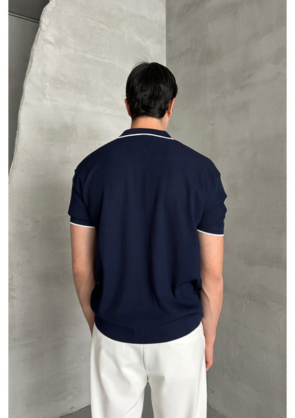 Erkek Oversize Polo Yaka Triko T-Shirt indirimleri