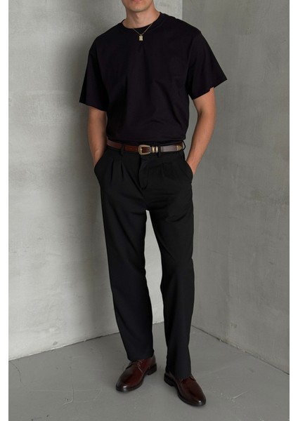 Erkek %100 Pamuk Oversize Basic T-Shirt indirimleri