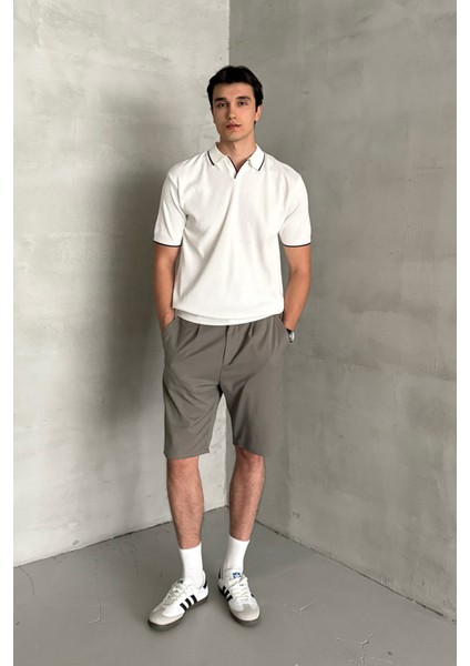 Erkek Oversize Polo Yaka Triko T-Shirt modelleri