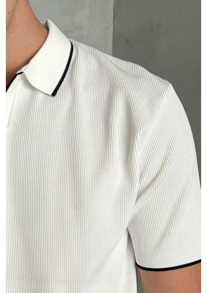 Erkek Oversize Polo Yaka Triko T-Shirt indirimleri