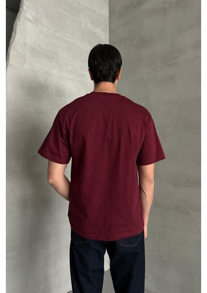 Erkek %100 Pamuk Oversize Basic T-Shirt fırsatları