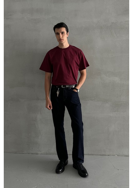 Erkek %100 Pamuk Oversize Basic T-Shirt indirimleri