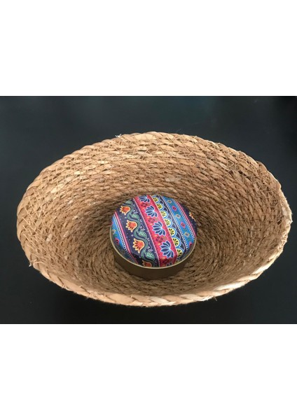 Bambu Oval Sepet & Mandala Desen Metal Kutu Mum fiyatları