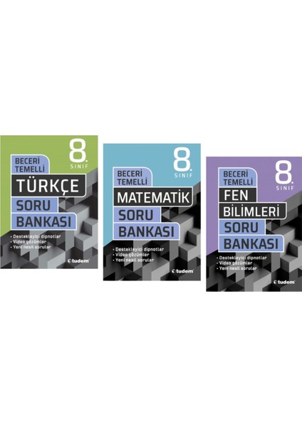 Tudem Yayınları 8.sınıf Lgs Beceri Temelli Türkçe - Matematik - Fen Bilimleri - Soru Bankası