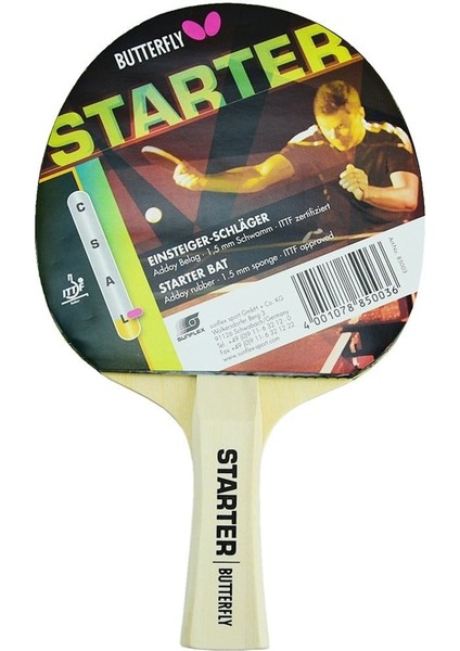Butterfly Starter Unisex Masa Tenisi Raketi