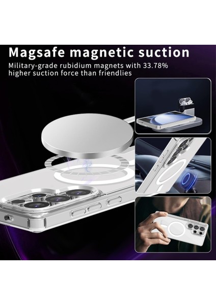 Samsung Galaxy S25 Kılıf Şeffaf Lansman Magsafe Wireless Şarj Özellikli Orjin Kapak fırsatları