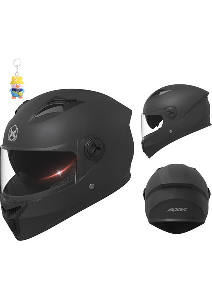Kask Erkek Dört Mevsim Motosiklet Tam Kask Motosiklet Kadın Kış Sıcak Bisiklet Çift Ayna Güvenlik Kask (Yurt Dışından)