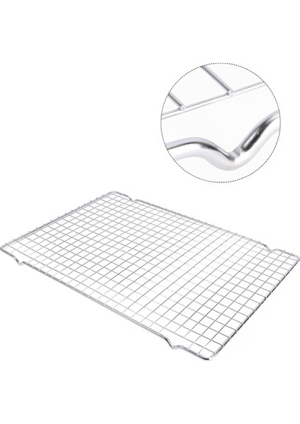 Çelik 41X26 cm Soğutma Glaso Teli Servis Sunum Sos Izgarası Fırın Teli MT121 modelleri
