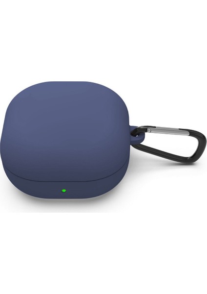 Samsung Galaxy Buds 2 Uyumlu Kılıf Kulaklık Kılıfı Silikon Kılıf Koruyucu Kılıf - Lacivert