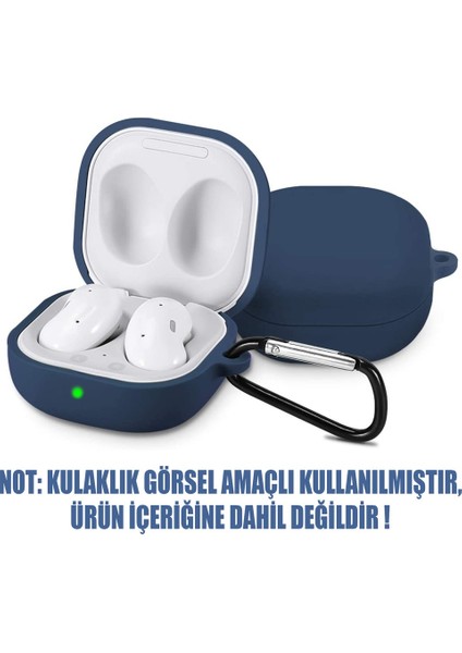 Samsung Galaxy Buds 2 Uyumlu Kılıf Kulaklık Kılıfı Silikon Kılıf Koruyucu Kılıf - Lacivert fiyatları