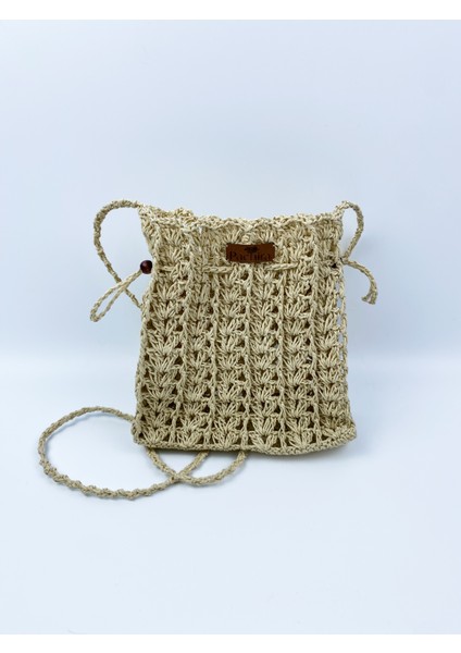 Kağıt Ip Kol Çantası+Telefon Çantası En 22 Cm Uzunluk 20 Cm Sap 127 Cm Bej fiyatları