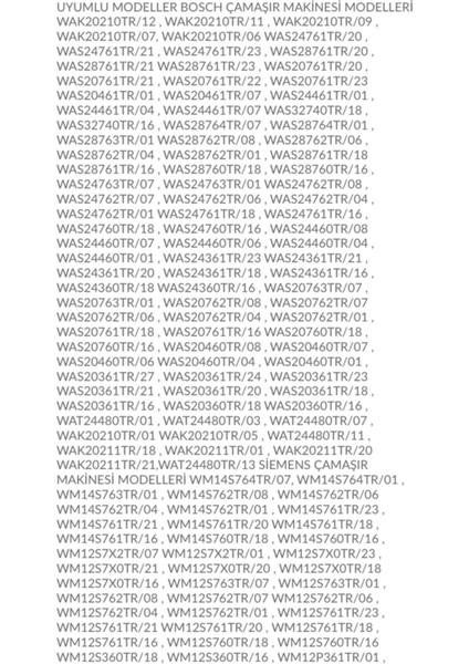 Logixx Çamaşır Makinesi Körük Lastigi modelleri