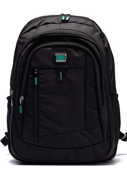 Lise ve Ortaokul Için Okul Çantası- Çok Cepli Su Geçirmez Kumaş MYP2135 S.turkuaz