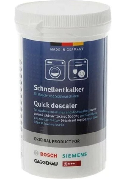 Çamaşır ve Bulaşık Makineleri Için Kireç Önleyici ve Temizleyici Set