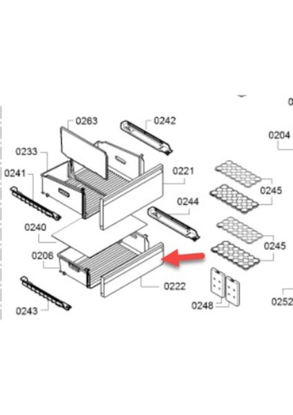 Profilo Buzdolabı Dondurucu Çekmece Alt Kapak modelleri