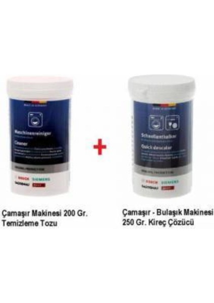Çamaşır Makineleri Için Temizleyici ve Kireç Çözücü Toz Set 00311927