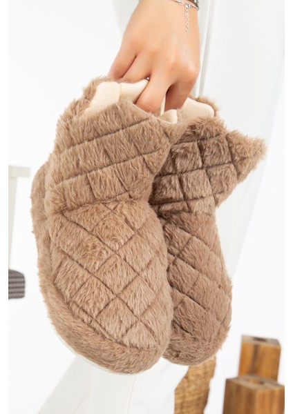 Kadın Panduf Ev Botu Ev Ayakkabısı Kalın Hafif Taban