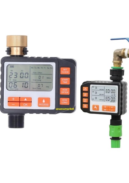 Otomatik Sulama Saati Zamanlayıcı Bahçe Sulama Elektronik Sistemi LCD Ekran-Dijital Programlanabilir fiyatları