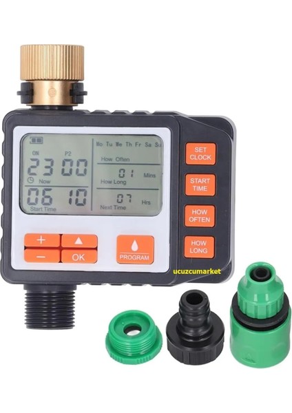 Otomatik Sulama Saati Zamanlayıcı Bahçe Sulama Elektronik Sistemi LCD Ekran-Dijital Programlanabilir modelleri