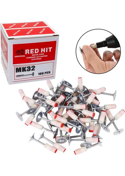 MK32 Pul Başlı Barutlu Çivi 32 mm (100 Lü Paket)