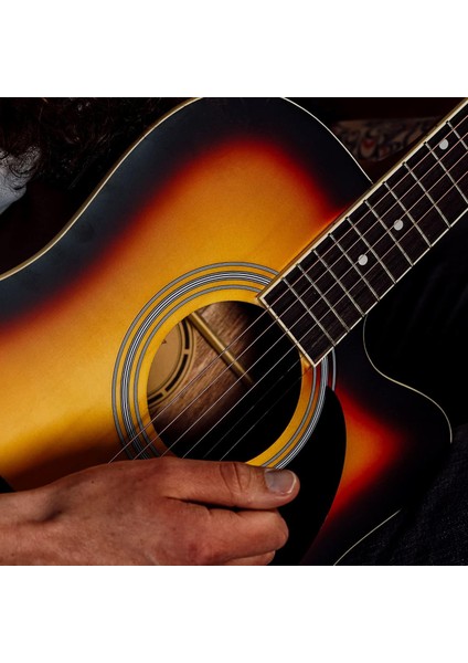 MCG-650SB Yüksek Kaliteli Ağaç Akustik Gitar Full Set