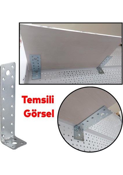 10 Adet Mobilya Dolap Duvar Sabitleme Metal Köşebent 40X40X160 mm Bağlantı Aparatı L Demiri Gönye modelleri