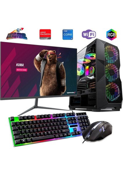 I5 13400F 32GB Ddr4 1tb M2 8gb RX580 27" 165Hz Monitörlü Oyun Bilgisayarı