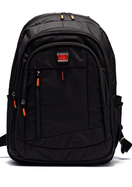 Lise ve Ortaokul Için Okul Çantası- Çok Cepli Su Geçirmez Kumaş MYP2135 S.somon