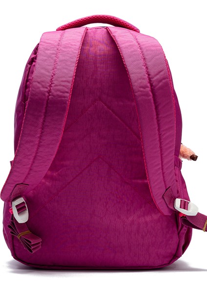 Çok Cepli Su Geçirmez Krınkıl Kumaş Günlük ve Okul Sırt Çantası MYP8610 Fuşya modelleri